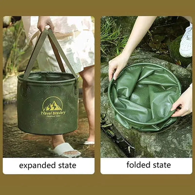 Compact Trekker's Folding Bucket