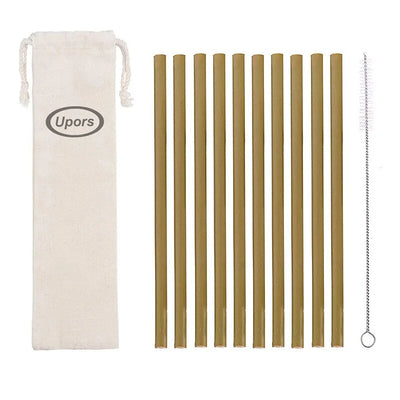 Natural Organic Bamboo Straw Set