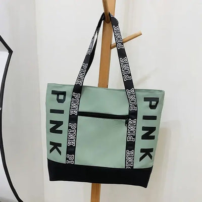 Pink Chic Letter Tote