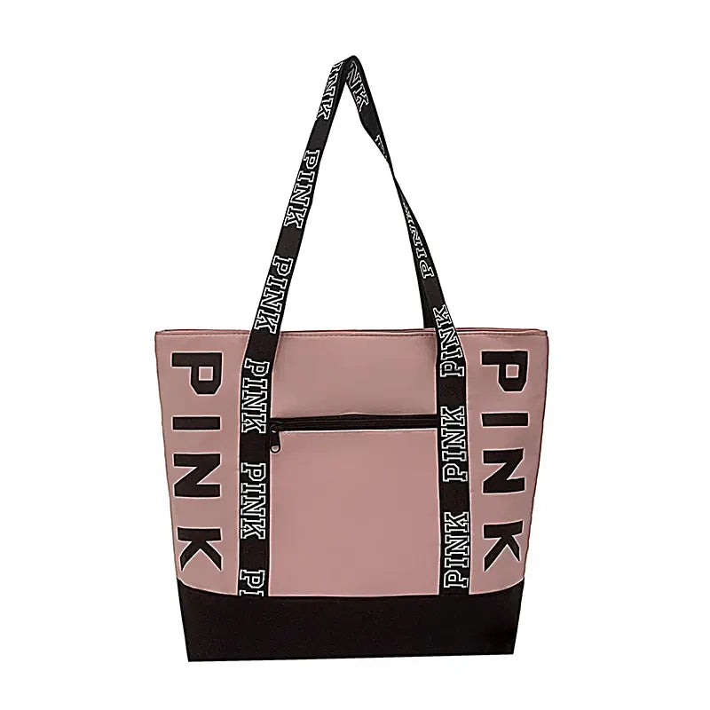 Pink Chic Letter Tote