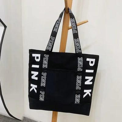 Pink Chic Letter Tote